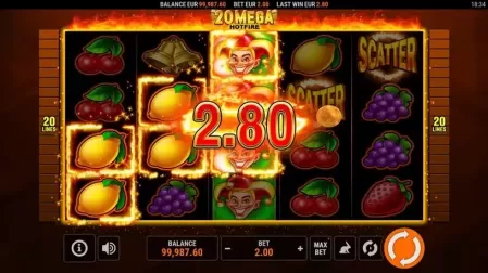 20 Mega Hotfire slot screenshot 2