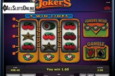 Win. 5 Line Jokers from Greentube