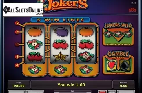 Double Up. 5 Line Jokers from Greentube