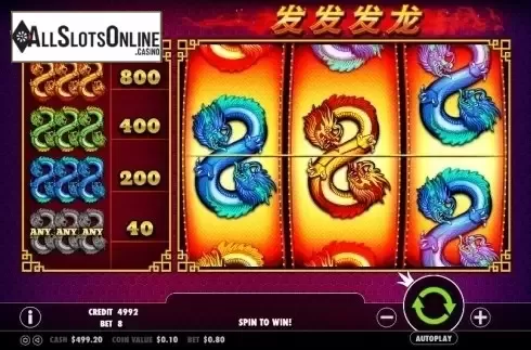 Screen 1. 888 Dragons (Pragmatic Play) from Pragmatic Play