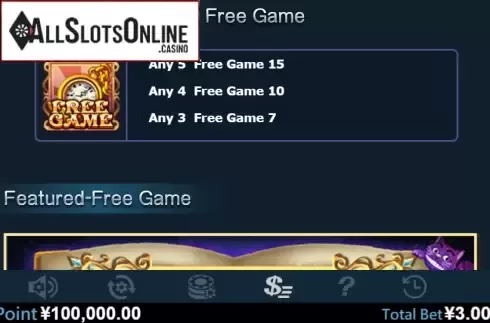 Paytable 5. Alice Adv (Virtual Tech) from Virtual Tech