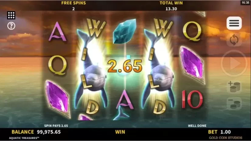 Aquatic Treasures slot screenshot 5