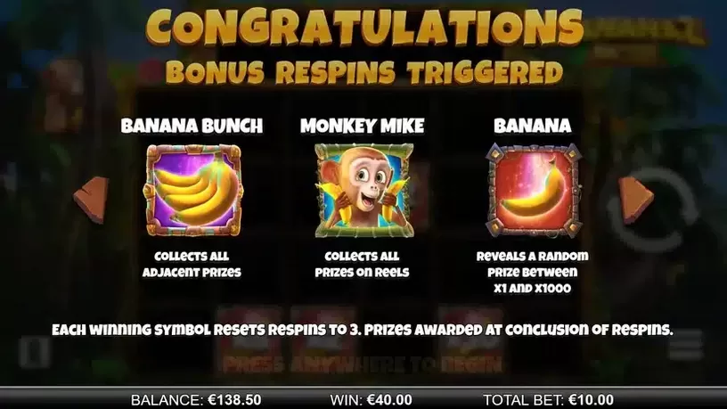 Bananaz 10K Ways slot screenshot 3
