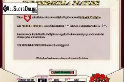 Screen4. Bridezilla from Microgaming