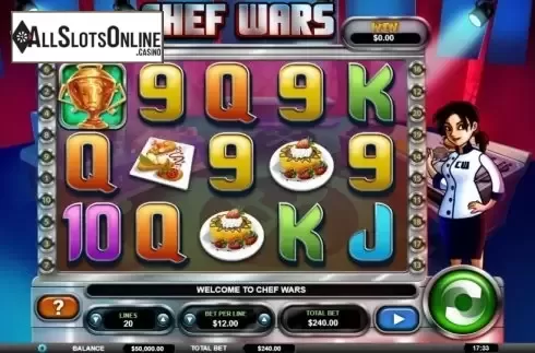 Reel screen. Chef Wars from Arrows Edge