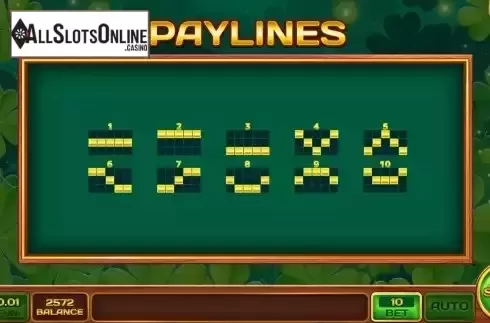 Pay Lines screen