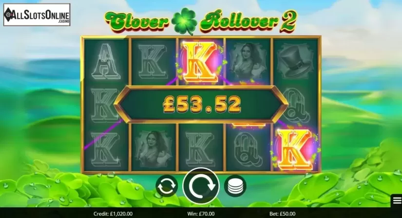 Win Screen 1. Clover Rollover 2 from Eyecon