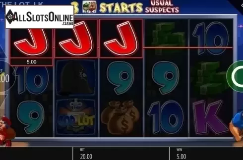 Win Screen 2. Cop the Lot Jackpot King from Blueprint