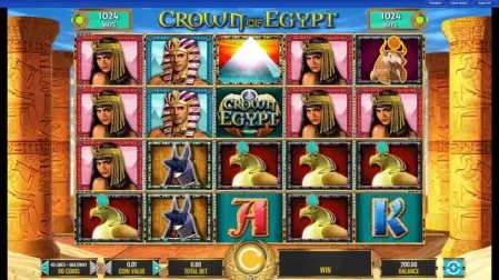 Crown of Egypt slot screenshot 1