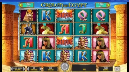 Crown of Egypt slot screenshot 2