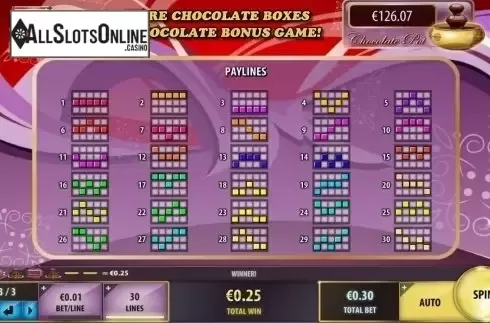 Paylines. Decadence from IGT