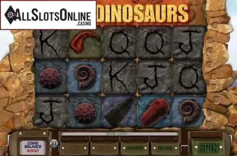 Game Workflow screen. Digging for Dinosaurs from Saucify