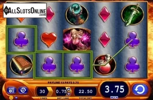 Win screen. Dragon's Inferno from WMS