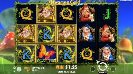 Dwarven Gold Deluxe slot screenshot 2
