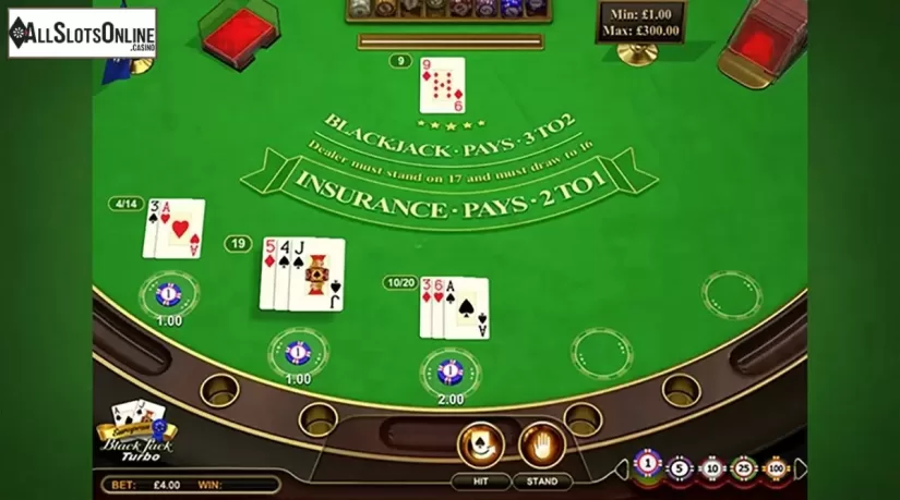 Game workflow 2. European Blackjack Turbo (GVG) from GVG