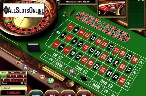 Game Screen 2. European Roulette (Tom Horn Gaming) from Tom Horn Gaming