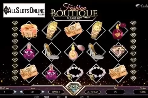 Reel screen. Fashion Boutique from BetConstruct