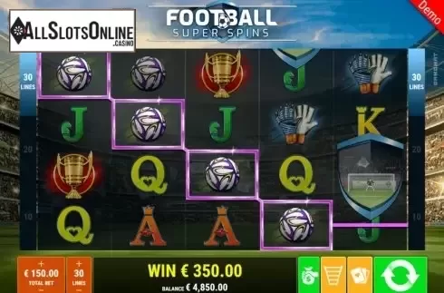 Win Screen 3. Football Super Spins from Gamomat