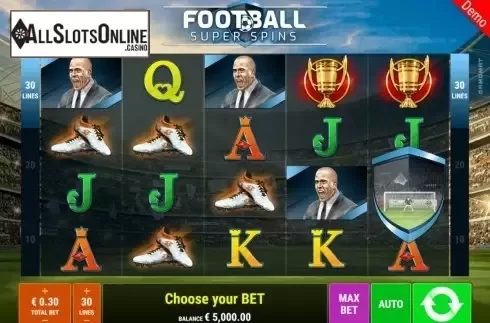 Reel Screen. Football Super Spins from Gamomat