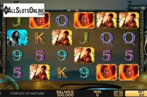 Reels screen. Forces of Nature from High 5 Games