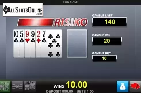Risk Game screen