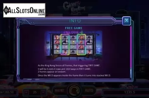 Free Games feature screen