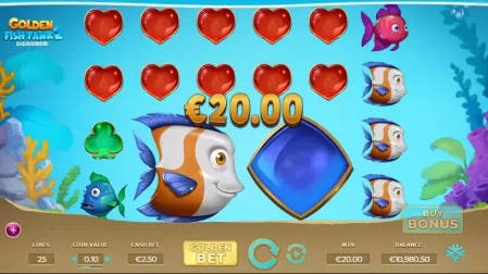Golden Fish Tank 2 Gigablox slot screenshot 2