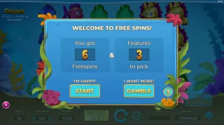 Golden Fish Tank 2 Gigablox slot screenshot 4