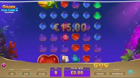 Golden Fish Tank 2 Gigablox slot screenshot 6