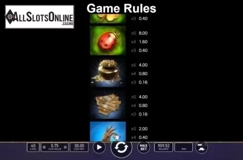 Game Rules. Good Luck 40 from Wazdan