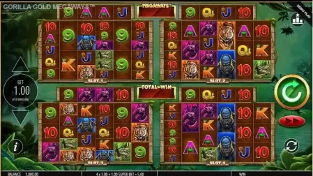 Gorilla Gold Megaways slot screenshot 1