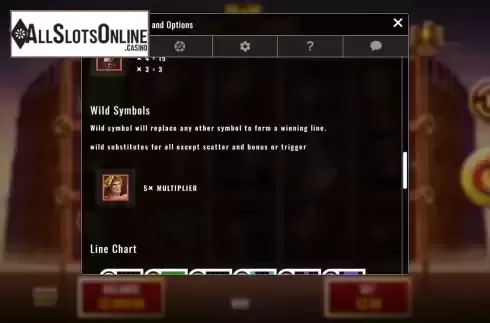 Wild symbol screen