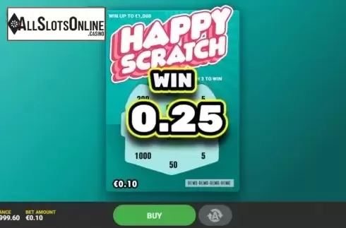 Game Screen 3. Happy Scratch from Hacksaw Gaming