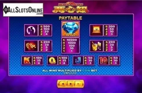 Paytable 2. Heart 2 Heart from Skywind Group