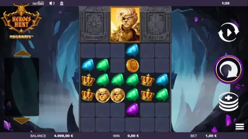 Heroes Hunt Megaways slot screenshot 1