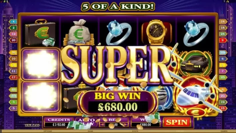 High Society slot screenshot 2