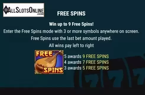 Game Feature screen
