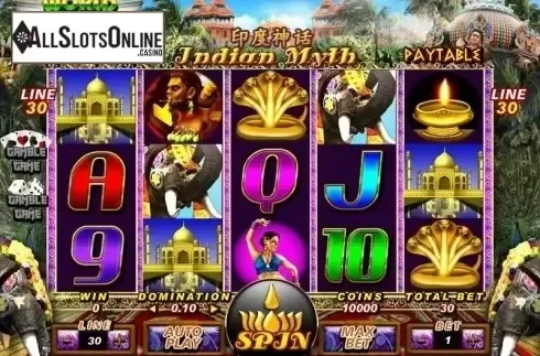 Game workflow . Indian Myth from Spadegaming