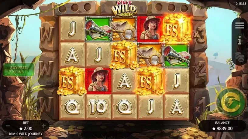 Kim's Wild Journey slot screenshot 3