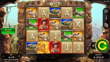 Kim’s Wild Journey slot screenshot 1