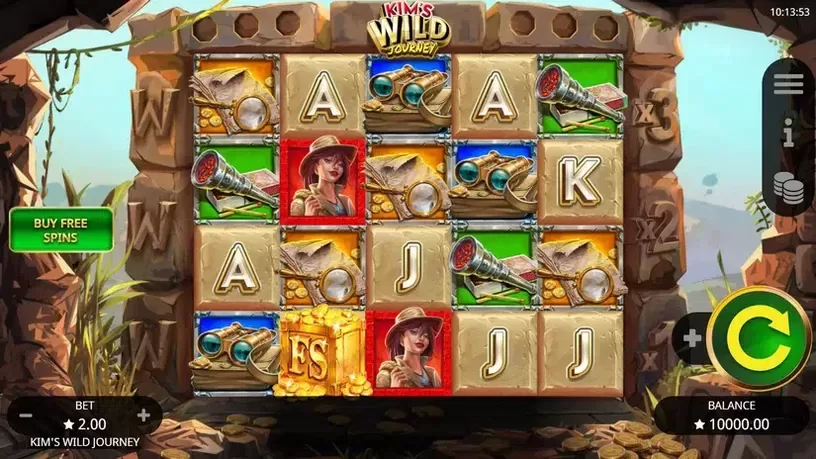 Kim's Wild Journey slot screenshot 1