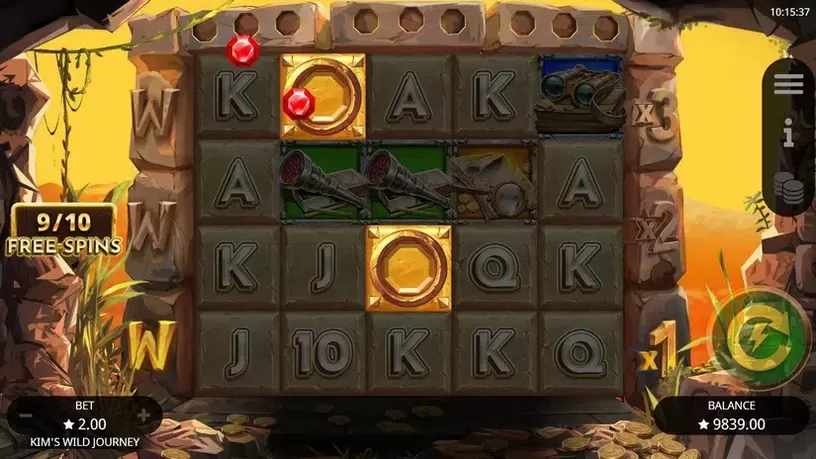 Kim's Wild Journey slot screenshot 5