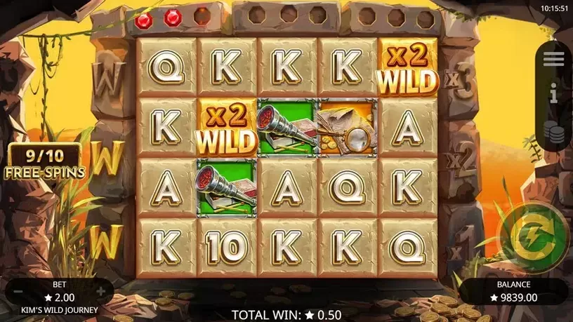 Kim's Wild Journey slot screenshot 6