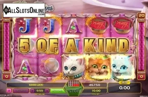 Win Screen 2. Kitty Twins from GameArt