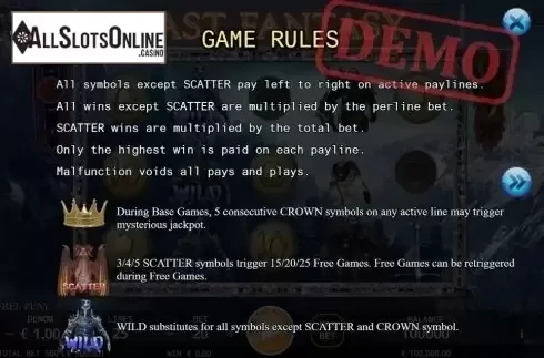 Info 1. Last Fantasy from KA Gaming