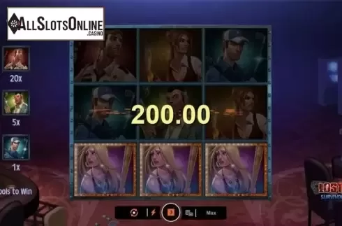 Win Screen 2. Lost Vegas Survivors Scratch from Microgaming