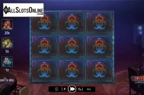 Game Screen 2. Lost Vegas Survivors Scratch from Microgaming