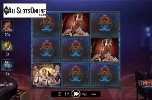 Game Screen 3. Lost Vegas Survivors Scratch from Microgaming