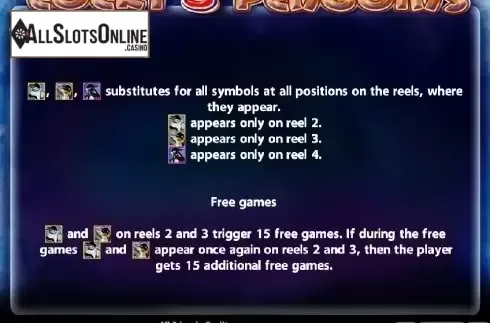 Paytable 2. Lucky 3 Penguins from Casino Technology