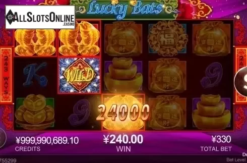 Win Screen. Lucky Bats from CQ9Gaming